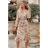 image:imagePRETTYGARDEN Womens Floral Boho Long Sleeve Maxi Dress  Wrap V Neck Flowy A Line Swing Dresses Belted Elegant Spring Fall Outfit for Wedding Guest Vacation Date Night PartyFloral Yellow