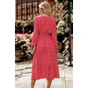 image:imagePRETTYGARDEN Womens Floral Boho Long Sleeve Maxi Dress  Wrap V Neck Flowy A Line Swing Dresses Belted Elegant Spring Fall Outfit for Wedding Guest Vacation Date Night PartyBred