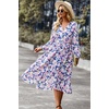 image:imagePRETTYGARDEN Womens Floral Boho Long Sleeve Maxi Dress  Wrap V Neck Flowy A Line Swing Dresses Belted Elegant Spring Fall Outfit for Wedding Guest Vacation Date Night PartyFloral Apricot