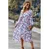 image:imagePRETTYGARDEN Womens Floral Boho Long Sleeve Maxi Dress  Wrap V Neck Flowy A Line Swing Dresses Belted Elegant Spring Fall Outfit for Wedding Guest Vacation Date Night PartyFloral Apricot