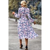 image:imagePRETTYGARDEN Womens Floral Boho Long Sleeve Maxi Dress  Wrap V Neck Flowy A Line Swing Dresses Belted Elegant Spring Fall Outfit for Wedding Guest Vacation Date Night PartyFloral Apricot