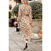 image:imagePRETTYGARDEN Womens Floral Boho Long Sleeve Maxi Dress  Wrap V Neck Flowy A Line Swing Dresses Belted Elegant Spring Fall Outfit for Wedding Guest Vacation Date Night PartyFloral Yellow