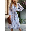 image:imagePRETTYGARDEN Womens Floral Boho Long Sleeve Maxi Dress  Wrap V Neck Flowy A Line Swing Dresses Belted Elegant Spring Fall Outfit for Wedding Guest Vacation Date Night PartyFloral Light Blue