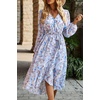 image:imagePRETTYGARDEN Womens Floral Boho Long Sleeve Maxi Dress  Wrap V Neck Flowy A Line Swing Dresses Belted Elegant Spring Fall Outfit for Wedding Guest Vacation Date Night PartyFloral Light Blue