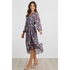 image:imagePRETTYGARDEN Womens Floral Boho Long Sleeve Maxi Dress  Wrap V Neck Flowy A Line Swing Dresses Belted Elegant Spring Fall Outfit for Wedding Guest Vacation Date Night PartyFloral Purple