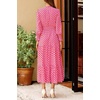 image:imagePRETTYGARDEN Womens Floral Maxi Dress Fall A Line Wedding Guest Dresses  Print Boho Dress Long Sleeve V Neck Fit amp Flare Smocked Waist Casual Long Flowy Elegant Classy Holiday Party OutfitsPlaid Pink