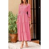 image:imagePRETTYGARDEN Womens Floral Maxi Dress Fall A Line Wedding Guest Dresses  Print Boho Dress Long Sleeve V Neck Fit amp Flare Smocked Waist Casual Long Flowy Elegant Classy Holiday Party OutfitsPlaid Pink