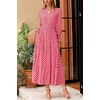 image:imagePRETTYGARDEN Womens Floral Maxi Dress Fall A Line Wedding Guest Dresses  Print Boho Dress Long Sleeve V Neck Fit amp Flare Smocked Waist Casual Long Flowy Elegant Classy Holiday Party OutfitsPlaid Pink