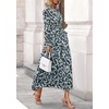 image:imagePRETTYGARDEN Womens Floral Maxi Dress Fall A Line Wedding Guest Dresses  Print Boho Dress Long Sleeve V Neck Fit amp Flare Smocked Waist Casual Long Flowy Elegant Classy Holiday Party OutfitsFloral Blue Yellow