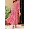 image:imagePRETTYGARDEN Womens Floral Maxi Dress Fall A Line Wedding Guest Dresses  Print Boho Dress Long Sleeve V Neck Fit amp Flare Smocked Waist Casual Long Flowy Elegant Classy Holiday Party OutfitsPlaid Pink