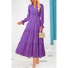 image:imagePRETTYGARDEN Womens Floral Maxi Dress Fall A Line Wedding Guest Dresses  Print Boho Dress Long Sleeve V Neck Fit amp Flare Smocked Waist Casual Long Flowy Elegant Classy Holiday Party OutfitsPlaid Blue Pink