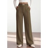 image:imagePRETTYGARDEN Womens High Waisted Dressy Casual Pants  Decoration BuckleFront Seam Trousers with PocketsBusiness Casual OutfitsWork Office SlacksDaily Palazzo Pants All SeasonArmy Green