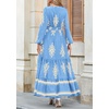 image:imagePRETTYGARDEN Womens Long Sleeve Floral Boho Maxi Wedding Guest Dress  Trendy BohemianV NeckRuffle Long DressesFlowy A LineElastic WaistElegant PartyFall FashionBeach Vacation ClothesFloral Sky Blue Apricot