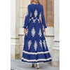 image:imagePRETTYGARDEN Womens Long Sleeve Floral Boho Maxi Wedding Guest Dress  Trendy BohemianV NeckRuffle Long DressesFlowy A LineElastic WaistElegant PartyFall FashionBeach Vacation ClothesFloral Navy Apricot