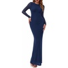 image:imagePRETTYGARDEN Womens Mesh Long Sleeve Bodycon Maxi Dress  Fall Wedding Guest Dresses Boat Neck Slim Fitted Elegant Evening Wear Formal Cocktail Holiday Party Date Night OutfitsRoyal Blue