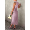 image:imagePRETTYGARDEN Womens Summer Satin Maxi Cocktail Dress  Silk FabricSleeveless Mock NeckFit and FlareAsymmetrical Long DressesElegant FormalWedding Guest PartyCruise OutfitsDusty Pink