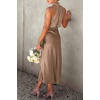 image:imagePRETTYGARDEN Womens Summer Satin Maxi Cocktail Dress  Silk FabricSleeveless Mock NeckFit and FlareAsymmetrical Long DressesElegant FormalWedding Guest PartyCruise OutfitsChampagne