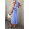 image:imagePRETTYGARDEN Womens Summer Satin Maxi Cocktail Dress  Silk FabricSleeveless Mock NeckFit and FlareAsymmetrical Long DressesElegant FormalWedding Guest PartyCruise OutfitsBlue