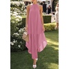 image:imagePRETTYGARDEN Womens Summer Wedding Guest Halter Maxi Dresses  Long Flowy Asymmetrical Sundress Elegant Evening Dinner Party Dress Pockets Beach Vacation Outfits Spring Resort WearPink
