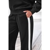 image:imagePRETTYGARDEN Womens Sweatsuits 2 Piece Outfits Fall Matching Lounge Sets  Casual Loose Zip Up Oversized Sweatshirts High Waist Jogger Tracksuits Two Piece Sweat Suits Travel Airport Workout SetsBlack