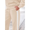 image:imagePRETTYGARDEN Womens Sweatsuits 2 Piece Outfits Fall Matching Lounge Sets  Casual Loose Zip Up Oversized Sweatshirts High Waist Jogger Tracksuits Two Piece Sweat Suits Travel Airport Workout SetsApricot