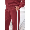image:imagePRETTYGARDEN Womens Sweatsuits 2 Piece Outfits Fall Matching Lounge Sets  Casual Loose Zip Up Oversized Sweatshirts High Waist Jogger Tracksuits Two Piece Sweat Suits Travel Airport Workout SetsWine Red