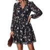 Black White Floral