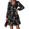 Black Yellow Floral