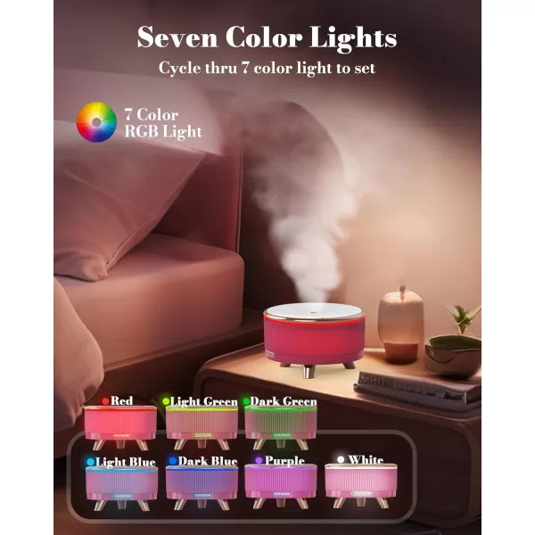 Essential Oil Diffuser for Home Diffusers for Essential Oils Large Room 500ml Aromatherapy Diffuser 7 Colors ChangedPink