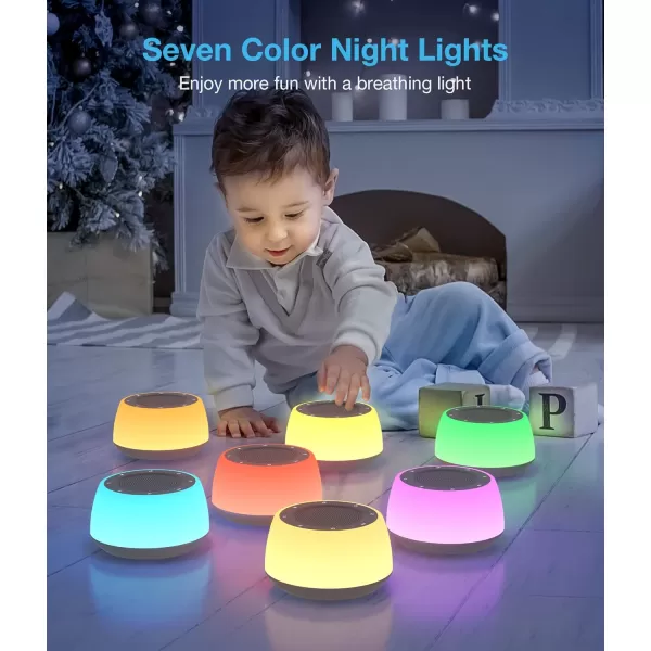 Jack ampamp Rose Sound Machine with Night Light White Noise Machine for Sleeping Adults Baby Kids 16 Soothing Sounds for Sleeping Powered by AC White Noise Maker for Bedroom Home