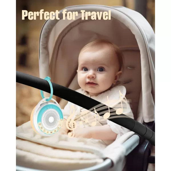 Portable Sound Machine Baby Travel White Noise Machine Baby Sound Machine for SleepingBlue