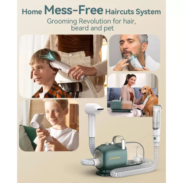 Vacuum Hair Clippers MessFree Home Haircut Kit for Men and Kids GameChanger Clippers for Hair Cutting Trimming Autism Friendly Vacuum Hair Cutter