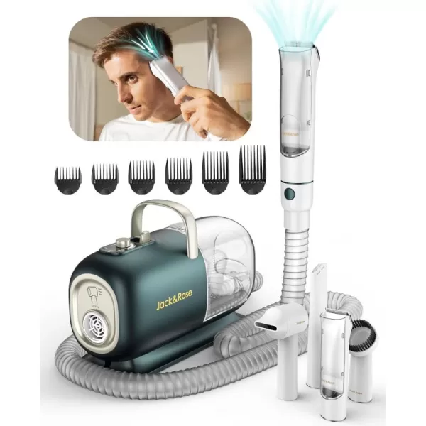 Vacuum Hair Clippers MessFree Home Haircut Kit for Men and Kids GameChanger Clippers for Hair Cutting Trimming Autism Friendly Vacuum Hair Cutter