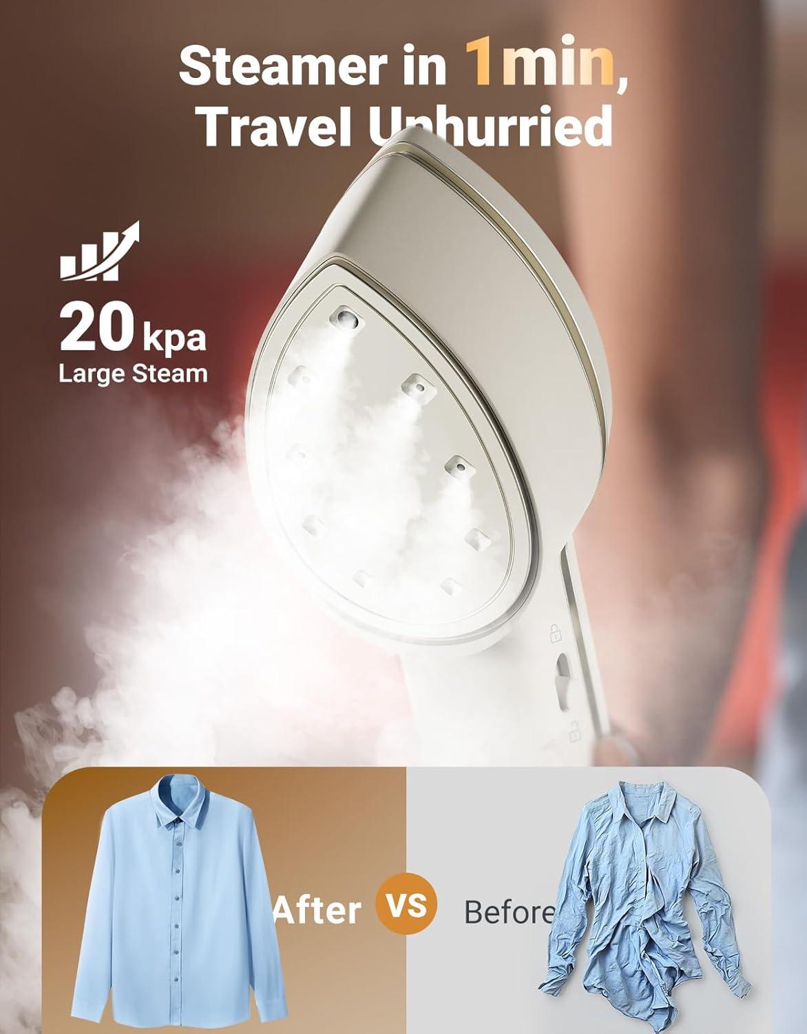 imageJack  Rose Travel Steamer Press Iron110220v Dual Voltage61 Fabric SettingsNo Ironing Board Required Wrinkle ReductionPortable Travel Size Steamerfor Global  Europe Traveling