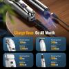 imageJack  Rose Hair Clippers Set for Men Professional Cordless Hair Trimmer Barber kit 4 in 1LED Display for Nose Body Bald Head