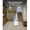 image52 Pint Basement Dehumidifier with Drain Hose 33ft Dehumidifier for Bedroom and Bathroom Most Efficient Energy Star 2024 6L Water Tank Maximum Applicable Area 4500 SqFt