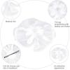 imageFascinator Hat Mesh Kentucky Derby Tea Party Headwear Wedding Hat Hat Cocktail Tea Party Headwear with Veil for Girls and Women White