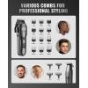 imageJack ampamp Rose Clippers and Trimmers Set Cordless Hair Clippers for Men Barber Clippers SetBlack