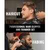 imageJack ampamp Rose Clippers and Trimmers Set Cordless Hair Clippers for Men Barber Clippers SetBlack