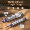 imageJack ampamp Rose Clippers and Trimmers Set Cordless Hair Clippers for Men Barber Clippers SetSilvery
