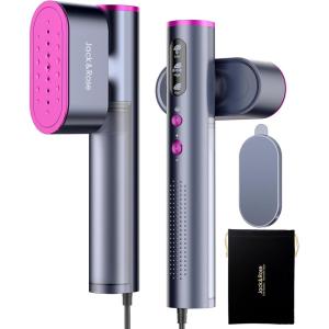 imageJack  Rose Travel Steamer for Clothes100220V Portable Iron15s Heat UpSteamer  Iron 2 In 1 Travel SizeLarge Ceramic Heat Panelfor Global  EuropePurple