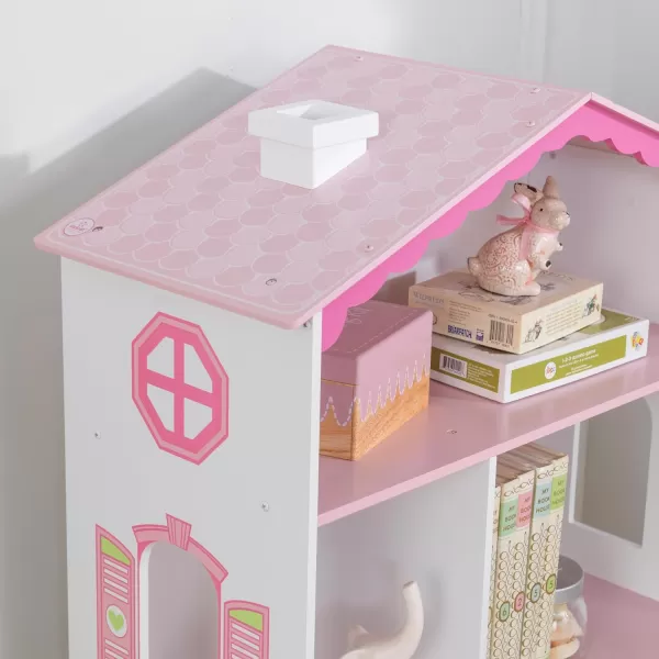 imageKidKraft Dollhouse Cottage Bookcase Wooden Childrens Furniture with Shelves and Hidden Storage Gift for Ages 3
