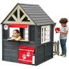 imageKidKraft Riverscape Wooden Playhouse with Working Doorbell Fence Kitchen and Pet DoorNavy