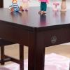imageKidKraft Wooden Farmhouse Table ampamp 4 Chair Set Childrens Furniture for Arts and Activity Espresso Gift for Ages 38Espresso
