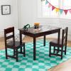 imageKidKraft Wooden Rectangular Table ampamp 2 Chair Set for Kids  Espresso Gift for Ages 58