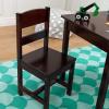 imageKidKraft Wooden Rectangular Table ampamp 2 Chair Set for Kids  Espresso Gift for Ages 58