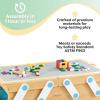 imageKidKraft Building Bricks Play N Store Wooden Table Childrens Toy Storage with Bins 200 Building Blocks Included Natural Gift for Ages 3