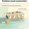 imageKidKraft Building Bricks Play N Store Wooden Table Childrens Toy Storage with Bins 200 Building Blocks Included Natural Gift for Ages 3