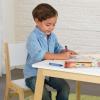 imageKidKraft Wooden Modern Table ampamp 2 Chair Set Childrens Furniture White ampamp Natural Gift for Ages 38