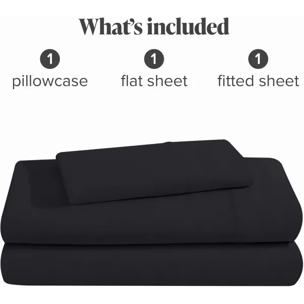 Bare Home 100 Organic Cotton Jersey Sheet Set Ultra Soft 100 Cotton  Sheet Set ampamp Pillowcases  Deep Pocket Bed Sheets Queen GreyBlack